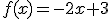 f(x)=-2x+3