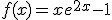 f(x)=xe^{2x}-1