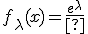 f_\lambda(x)=\frac{e^{\lambda x}+e^{-\lambda x}}{2\lambda}