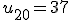 u_{20}=37