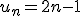 u_n=2n-1