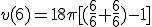 v(6)=18\pi[(\frac{6}{6}+\frac{6}{6})-1]