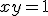 x+y = 1