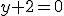 y+2=0