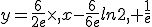 y=\frac{6}{2e}\times x-\frac{6}{6e}ln2 +\frac{1}{e}