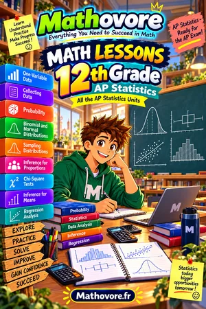 AP Statistics Math Lessons – Mathovore PDF book cover