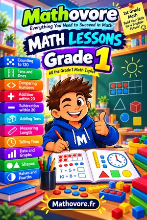 Grade 1 Math Lessons – Mathovore PDF book cover