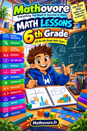 Cover of the Mathovore book “Grade 6 Math Lessons” (PDF)
