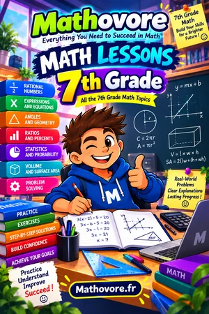 Grade 7 Math Lessons – Mathovore PDF book cover