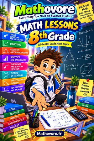 Grade 8 Math Lessons – Mathovore PDF book cover