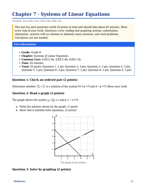 Page 24 of the Mathovore book “Grade 8 Math Tests with Answer Keys”