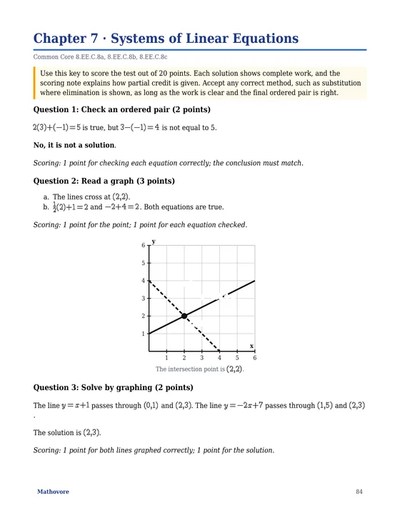 Page 84 of the Mathovore book “Grade 8 Math Tests with Answer Keys”