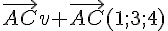 \vec{AC}v \vec{AC}(1;3;4)