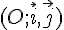 (O;\vec{i},\vec{j})