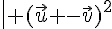  \| (\vec{u} -\vec{v})^2 \|