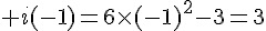 i(-1)=6\times (-1)^2-3=3