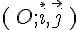 (\,O;\vec{i},\vec{j}\,)