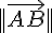 ||\vec{AB}||