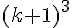 (k+1)^3