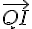 \vec{QI}