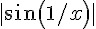 |sin(1/x)|