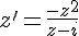 z'=\frac{-z^2}{z-i}