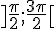]\frac{\pi}{2};\frac{3\pi}{2}[