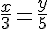 \frac{x}{3}=\frac{y}{5}