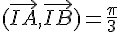 (\vec{IA},\vec{IB})=\frac{\pi}{3}