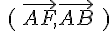 \,(\,\vec{AF},\vec{AB}\,\,)
