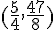 (\frac{5}{4},\frac{47}{8})
