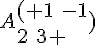 A ( 1\,\,-1\2\,\,3  )