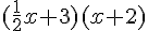 (\frac{1}{2}x+3)(x+2)