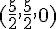 (\frac{5}{2},\frac{5}{2},0)