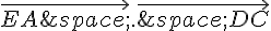 \vec{EA\,}.\vec{\,DC}
