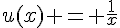 u(x) = \frac{1}{x}