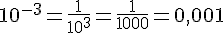 10^{-3}=\frac{1}{10^3}=\frac{1}{1000}=0,001