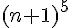 (n+1)^5