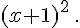  (x+1)^2 \,.