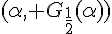 (\alpha, G_{\frac{1}{2}}(\alpha))