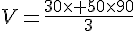 V=\frac{30\times 50\times 90}{3}