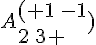 A ( 1\,-1\2\,3  )