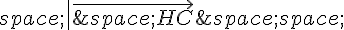 \,\|\vec{\,HC}\,\,\|