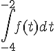 \int_{-4}^{-2}f(t)dt