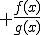 \frac{f(x)}{g(x)}