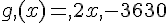 g,(x)=,2x,-3630