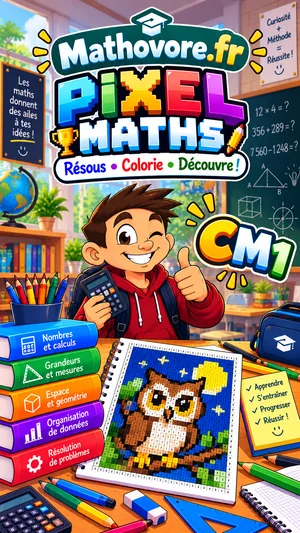 Livre Pixel Maths CM1 Mathovore