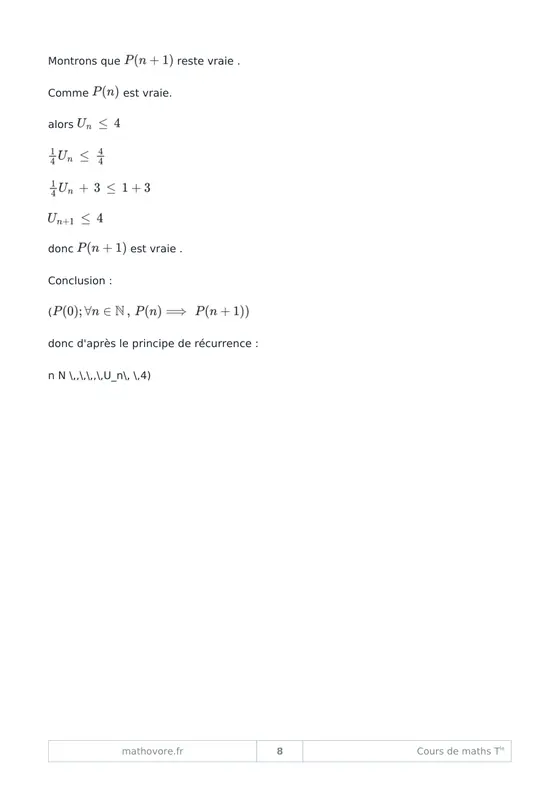 Page 9 du livre Mathovore « Cours de mathématiques Terminale »