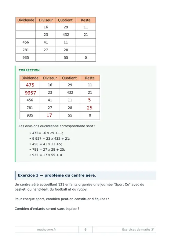 Page 7 du livre Mathovore « Exercices corrigés de mathématiques 3e »