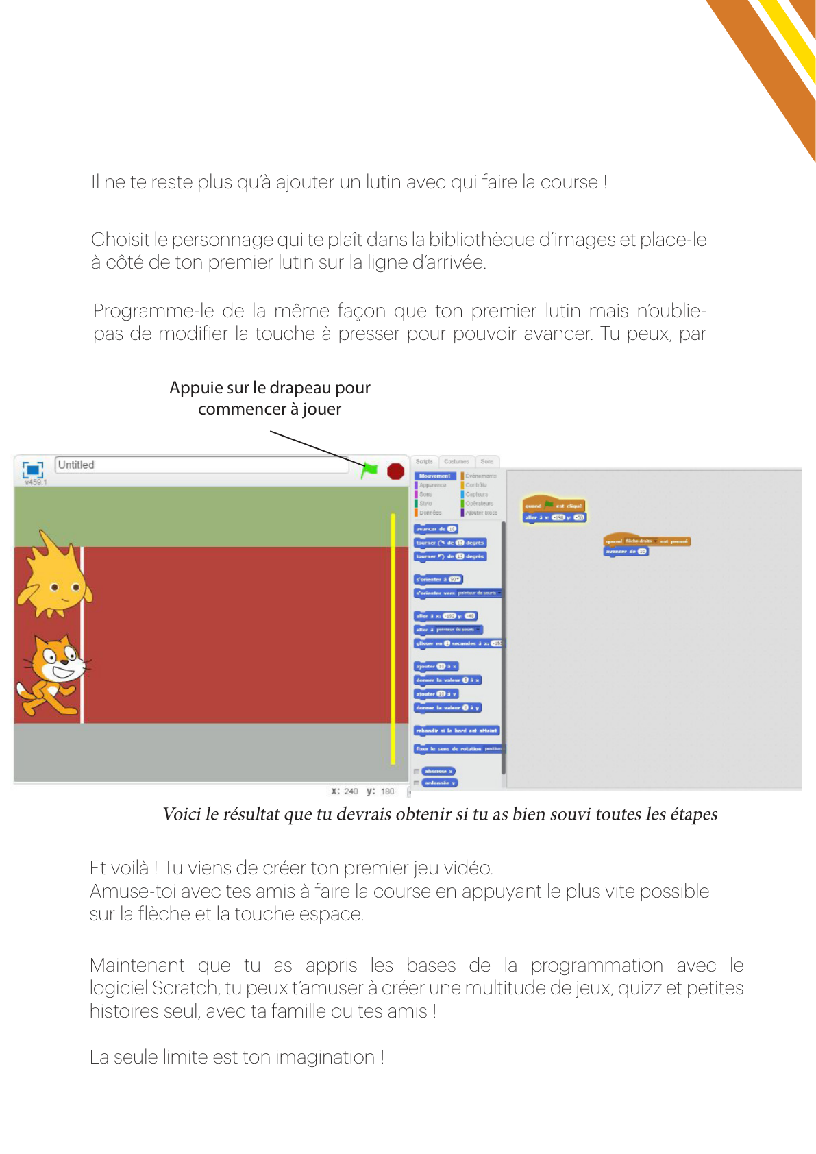 Les coordonnées dans Scratch : placer un lutin aux coordonnées x et y